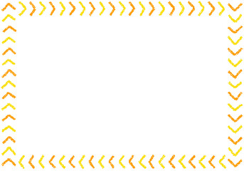 手描きのクレヨン素材　背景　フレーム