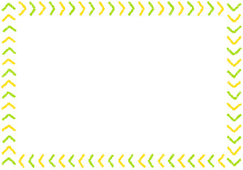 手描きのクレヨン素材　背景　フレーム