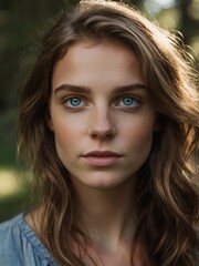 Obraz premium a fresh girl in her early 20s 