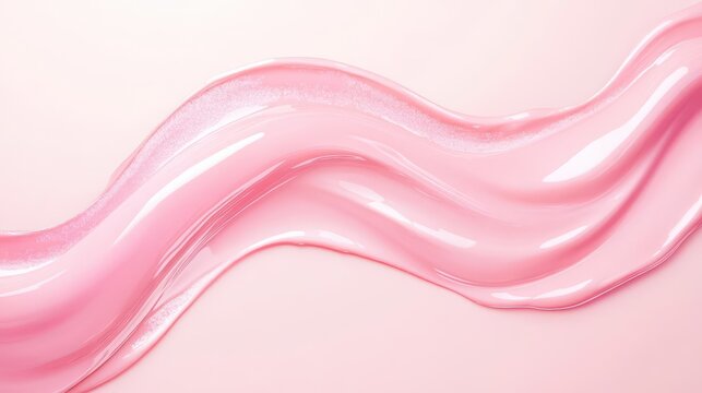 Lip gloss texture with a high-shine finish, emphasizing sorbitolโ&euro;s role in moisture retention for cosmetics