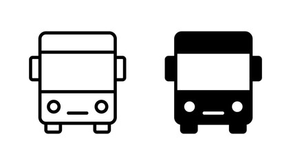 Bus icon vector. bus sign and symbol