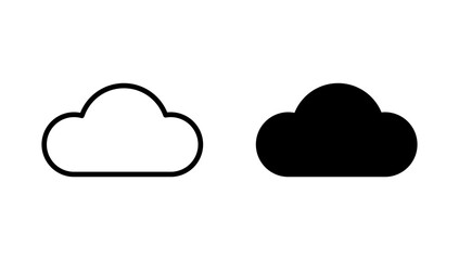 Cloud icon vector. cloud sign and symbol