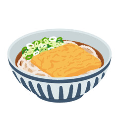 きつねうどんのイラスト