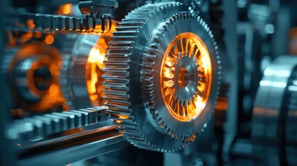 A 3D printer creating a prototype of industrial machinery parts