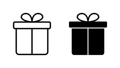 Gift icon vector. gift sign and symbol. birthday gift