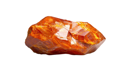 Striking orange rock formation against a dark black backdrop, geological marvel