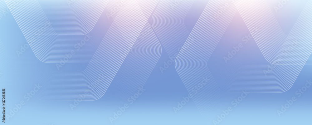 Poster digital futuristic technology concept with hexagons. digital hexagonal blue abstract background. geo