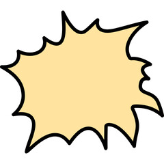 Unique Explosion Vector Icon