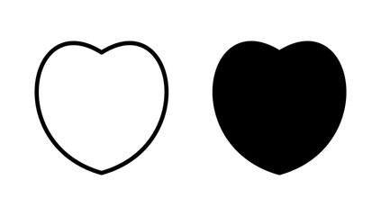 Love icon vector. Heart sign and symbol. Like icon vector.