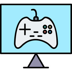 Unique Online Games Vector Icon