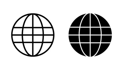 Web icon vector. go to web sign and symbol. web click icon. Global search icon