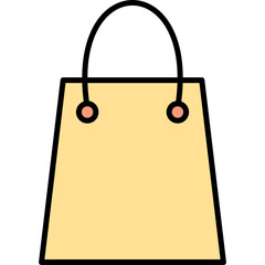 Unique Shopping Bag Vector Icon
