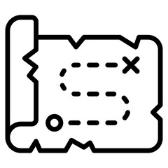 Treasure Map Icon
