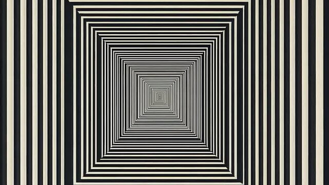 An optical illusion animation of concentric squares shrinking and expanding