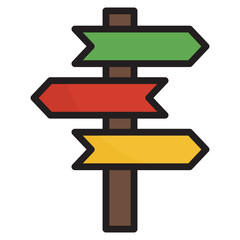 Wayfinding Sign Icon