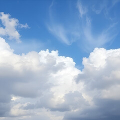 blue sky with clouds