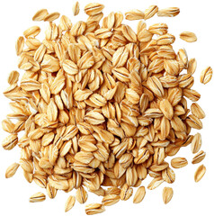 Oats, white isolate background