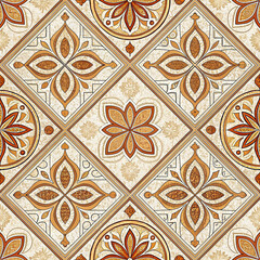 Italian ceramic tile pattern seamless pattern for tile floor modern design background
