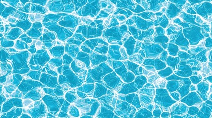 Obraz premium Hyper-realistic seamless ocean water ripples, bright sunlight shimmer for transparent effects.
