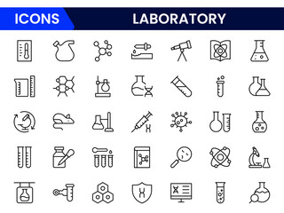 laboratory, research, scientist, experiment, lab, science, chemical, toxic, microscope, Vector illustration