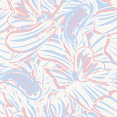 Pastel Abstract Floral Seamless Pattern Design