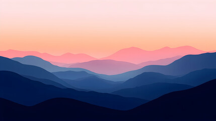 view of soft gradients blending seamlessly from warm to cool tones