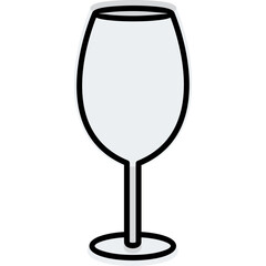 Wine Glass Vector Icon
