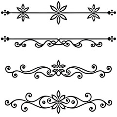 Abstract Black Divider Lines Pack