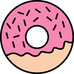 Doughnut Vector Icon