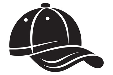 Stylish Baseball Cap Vector Illustration for Fashion and Sportswear Design