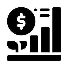 Investment glyph icon