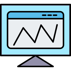 Naklejka premium Web Analysis Vector Icon