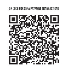 QR code sample vector illustration.