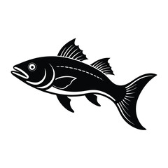 vector illustration of a fish