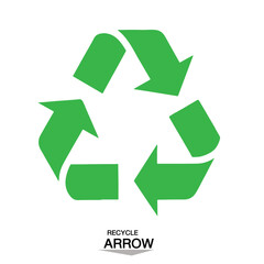 Obraz premium recycle symbol on white background