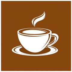 Obraz premium Simple coffee cup graphic design