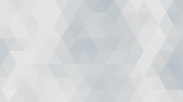 Mosaic gradient abstract grey triangle background, corporate business presentation minimalist elegant seamless repeating loop animation
