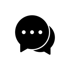 Chat icon vector illustration. speech bubble sign and symbol. comment icon. message