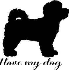 dog silhouette, dog, dog breeds, logo, vector, silhouette, i love my dog, animal, illustration, icon, sign, design, black, symbol, pet, love

