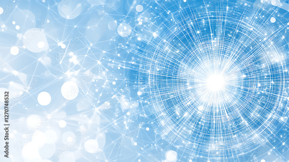 Poster light burst digital network connection abstract background design technology creative image