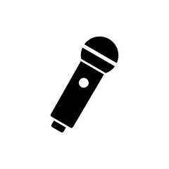 Microphone icon vector illustration. karaoke sign and symbol