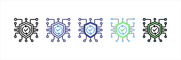 Cyber Security Multistyle Icon Set