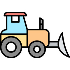 Industrial Tractor Icon