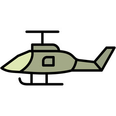 Military Helicopter Icon