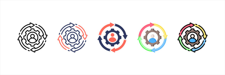 Consistency Multistyle Icon Set