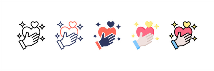 Honestly Multistyle Icon Set