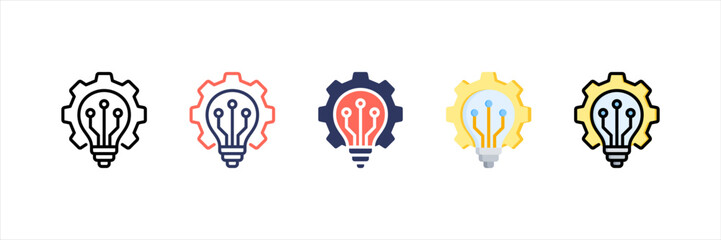 Innovation Multistyle Icon Set