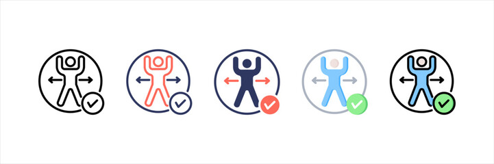 Accessibility Multistyle Icon Set
