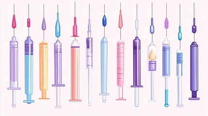 Fototapeta premium Empty Syringe Illustration for Medical and Healthcare Concepts
