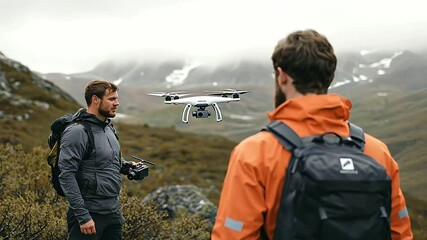 1_Search and rescue team uses drone to locate missing hiker